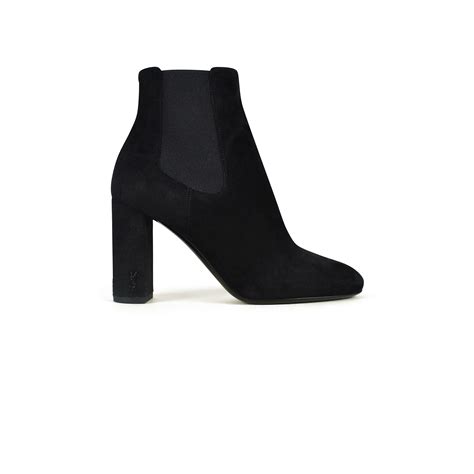 ysl loulou boots suede|saint laurent leather ankle boots.